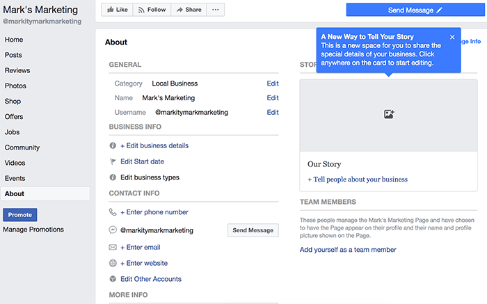 Starting Your Facebook Page